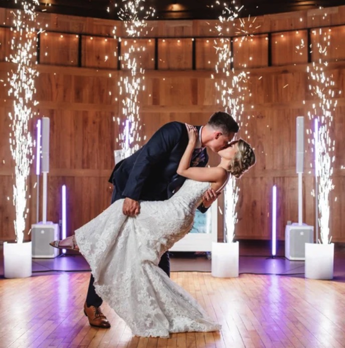 Cold Sparks at a Clife DJ Company wedding