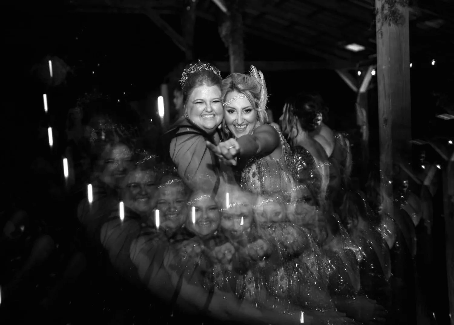 Guests dancing